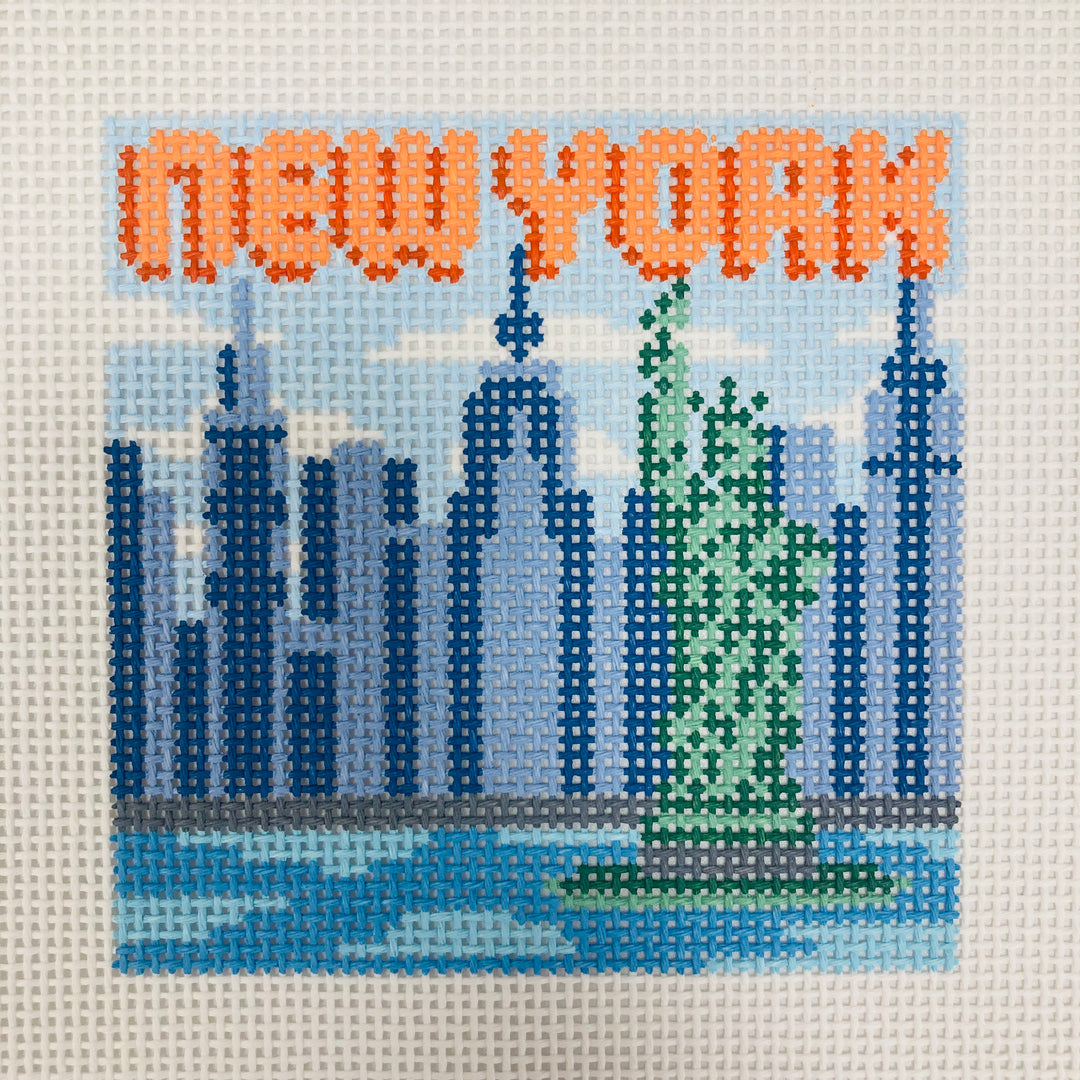 Vintage New York Coaster Canvas