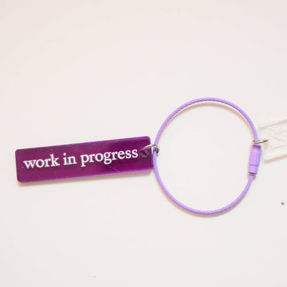 'Work In Progress' Thread Ring: Blue