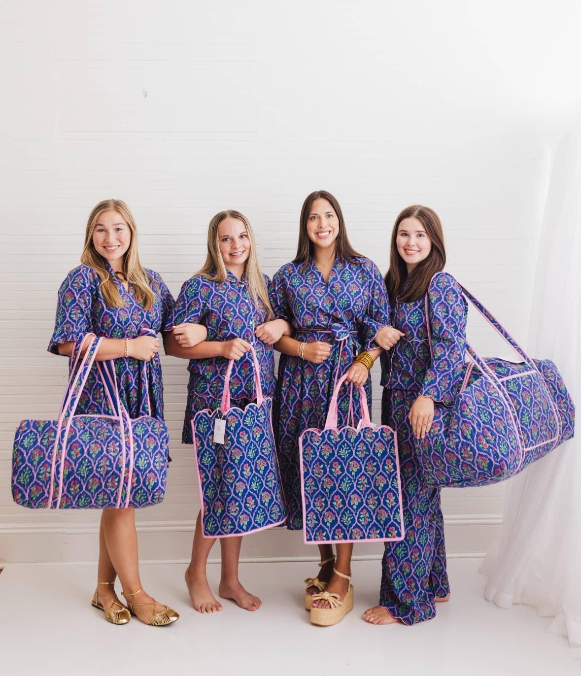 Midnight Luxe | Quilted Scalloped Large Tote Bag