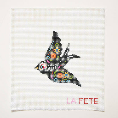 'Día de los Muertos' Bird Hand Painted Needlepoint Canvas