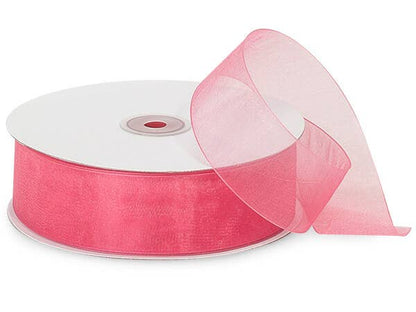 Sheer Organza Gift Packaging Ribbon: Light Blue / 1 Pack / 7/8"x100 yards