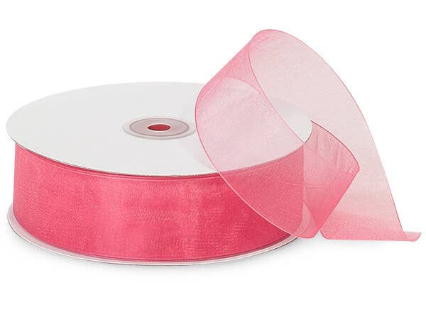 Sheer Organza Gift Packaging Ribbon: Light Blue / 1 Pack / 7/8"x100 yards