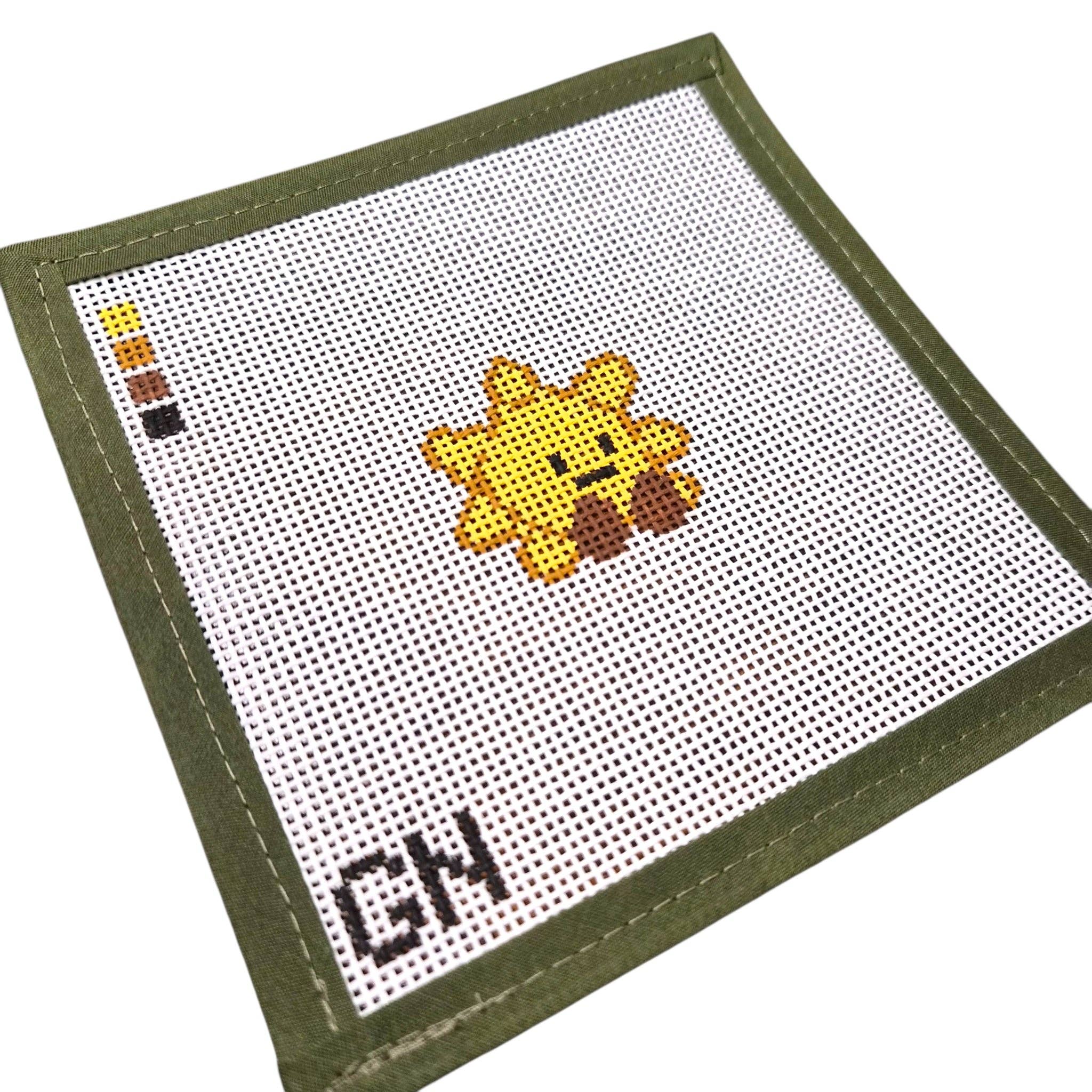 Mini Happy Sun Needlepoint Canvas