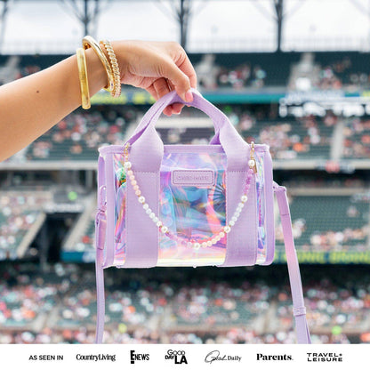 Case-Mate Clear Stadium Bag: Silver Chrome