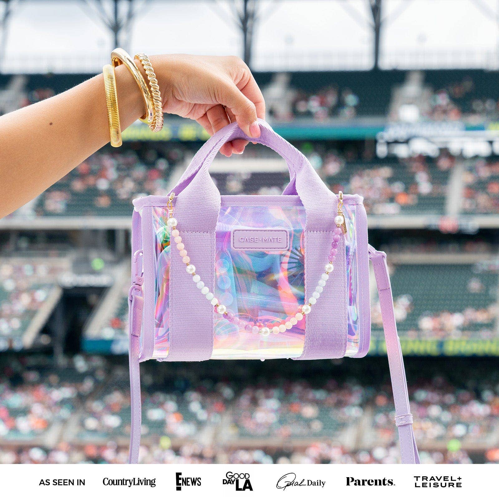 Case-Mate Clear Stadium Bag: Midnight Black
