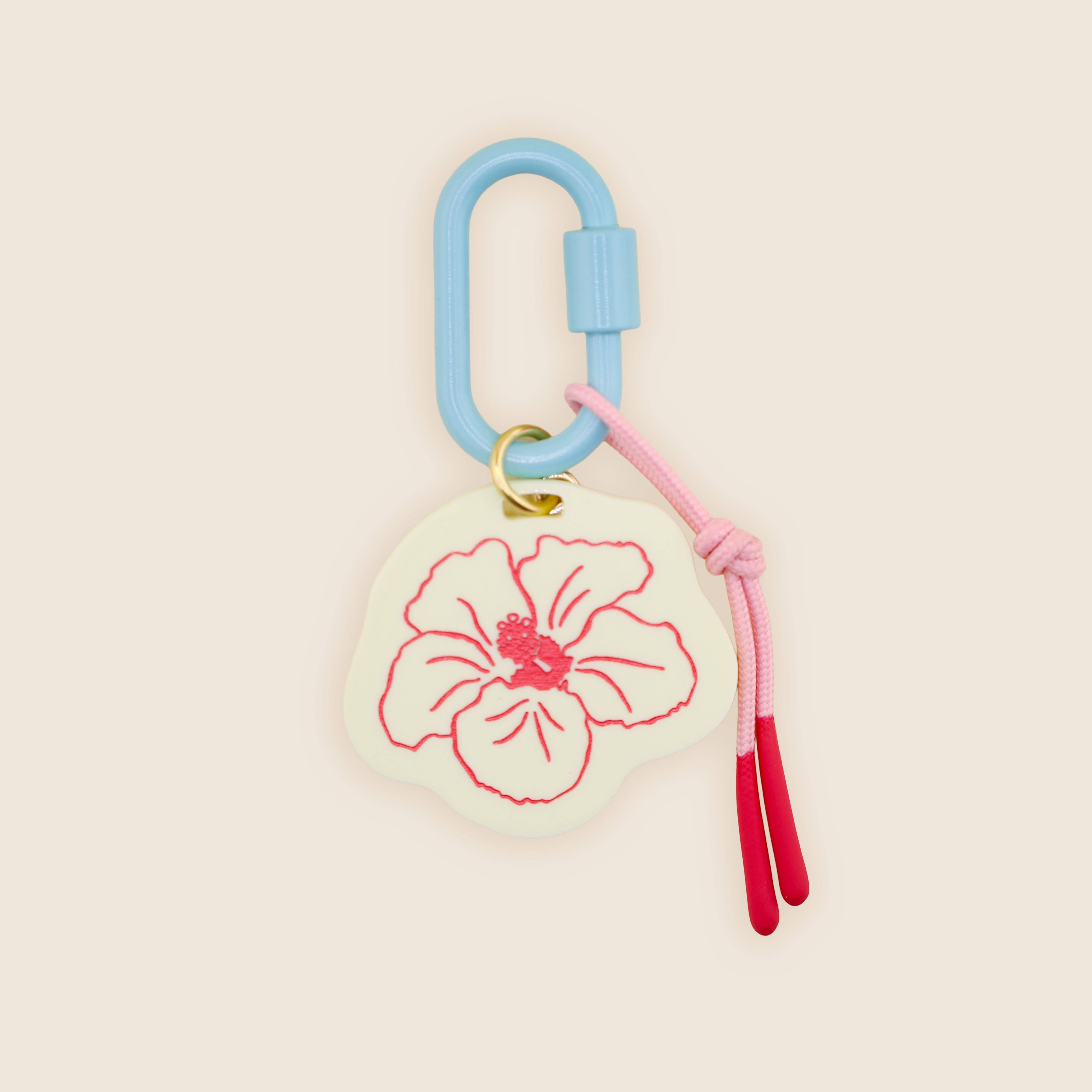 Hibiscus Bag Charm