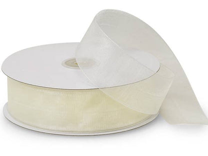 Sheer Organza Gift Packaging Ribbon: Light Blue / 1 Pack / 7/8"x100 yards