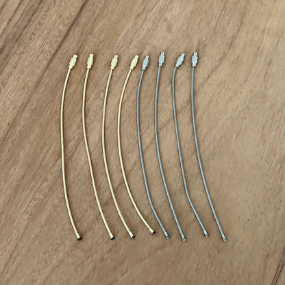 Stainless Steel Wire Rope Key Rings: Light Green