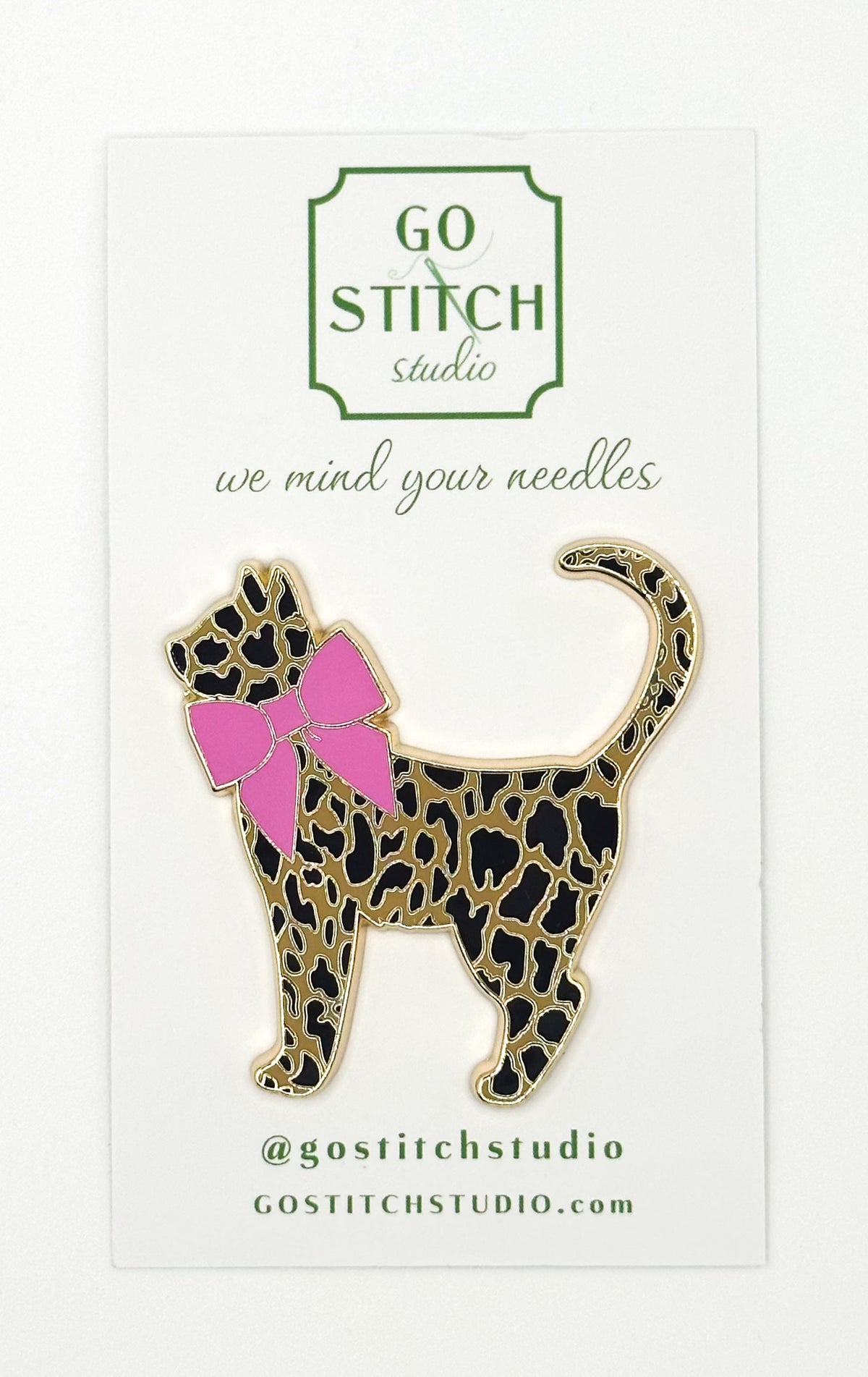 Leopard Kitty Needle Minder