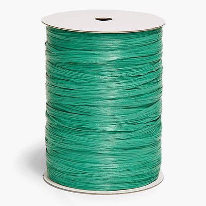 Matte Raffia Ribbon: Emerald Matte / 1 Pack / 100 yards