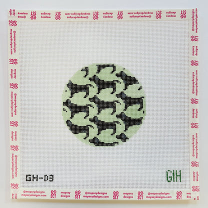 Green Heart Needlepoint: Labrador Canvas