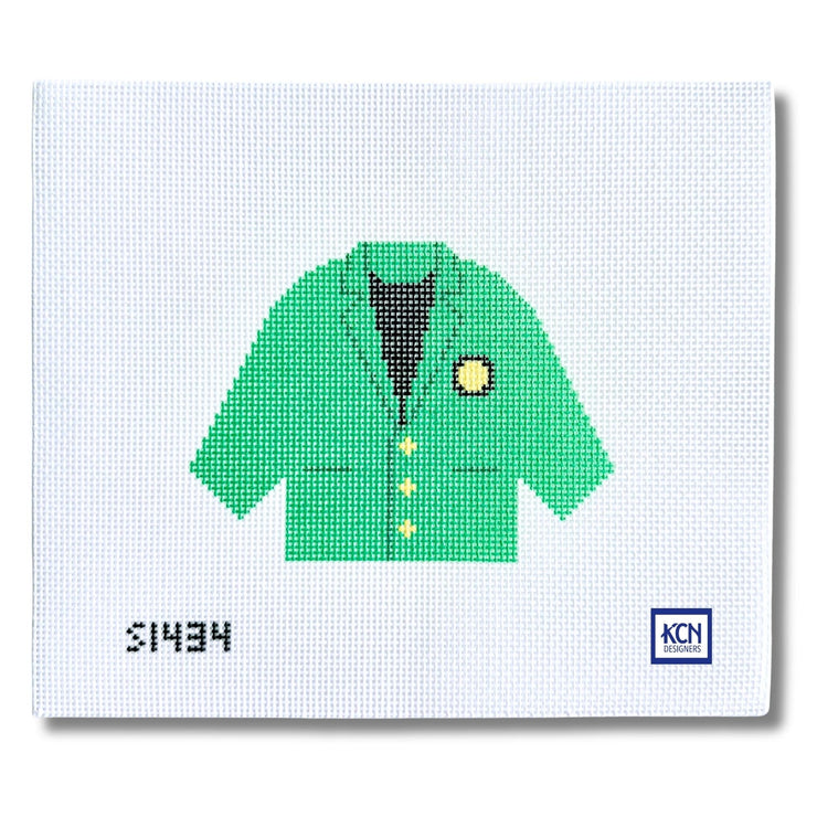 Green Jacket Needlepoint Canvas