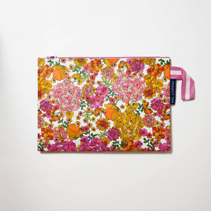 Large Zip Pouch – Hydrangea