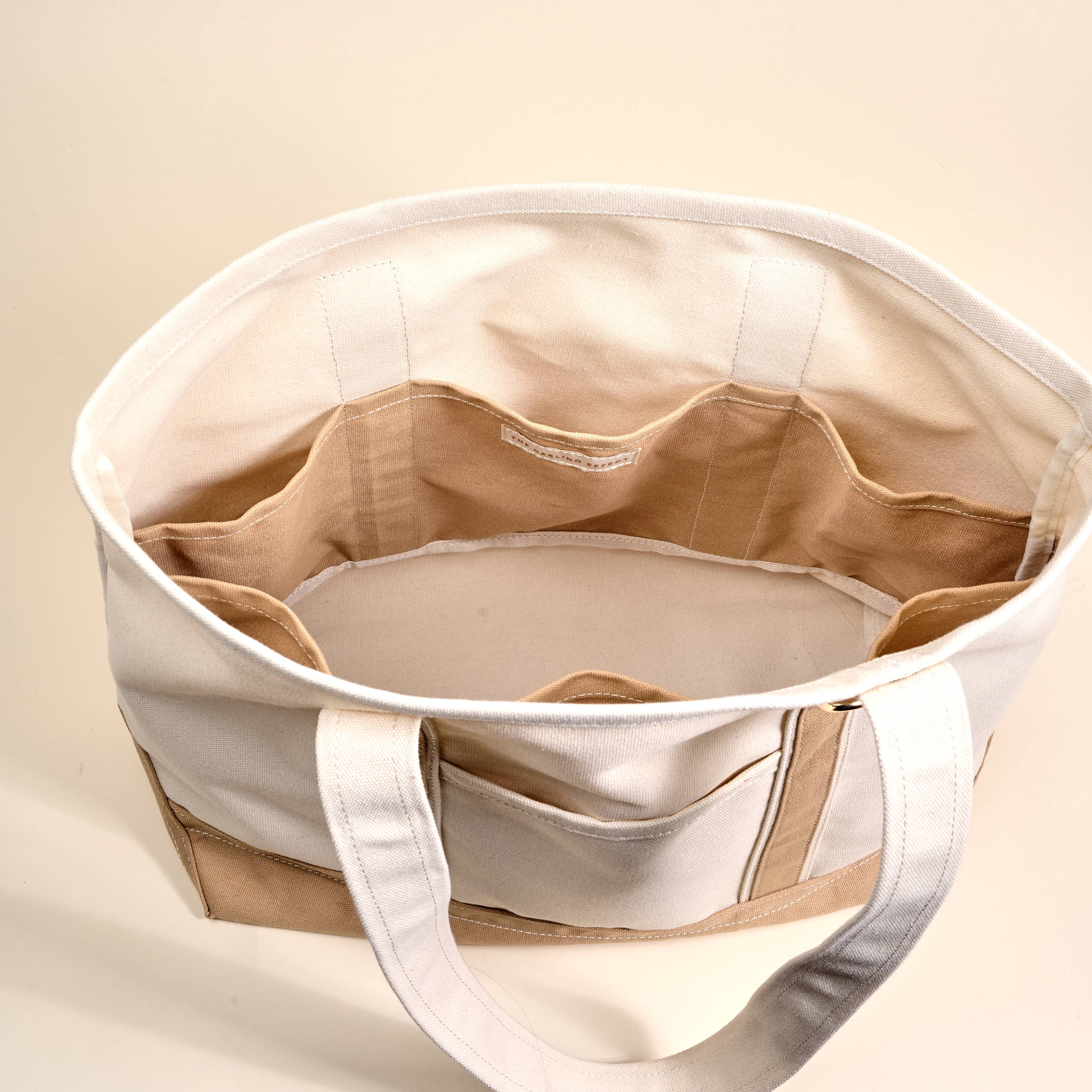 The Signature Canvas Tote Bag–Beige