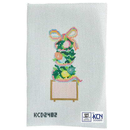 Easter Monogramable Topiary Canvas