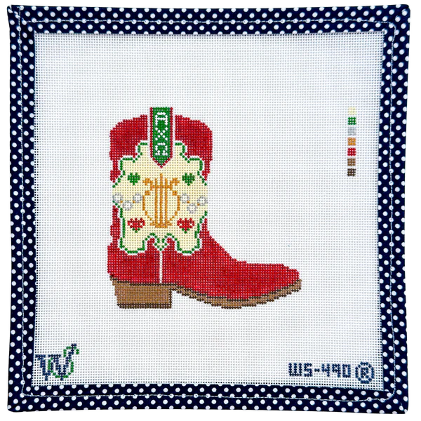 Alpha Chi Omega Boot Canvas