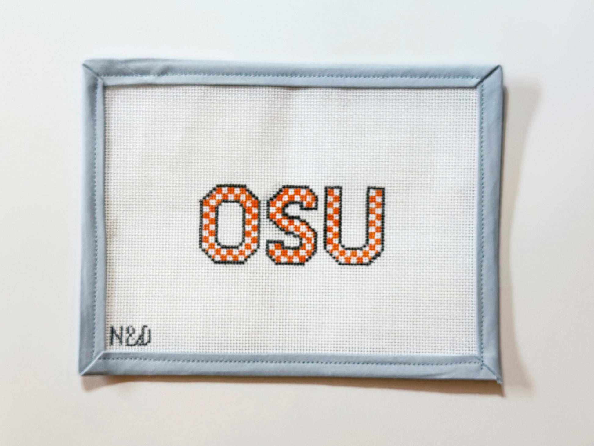 OSU Checkerboard Letters Canvas