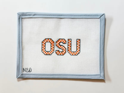 OSU Checkerboard Letters Canvas