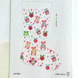 Merry Kitschmas Stocking Printed Canvas