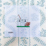 Tailgating Cooler with Football Needlepoint Canvas