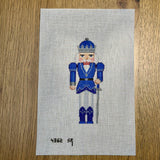 Nutcracker, Blue, White & Silver King Canvas