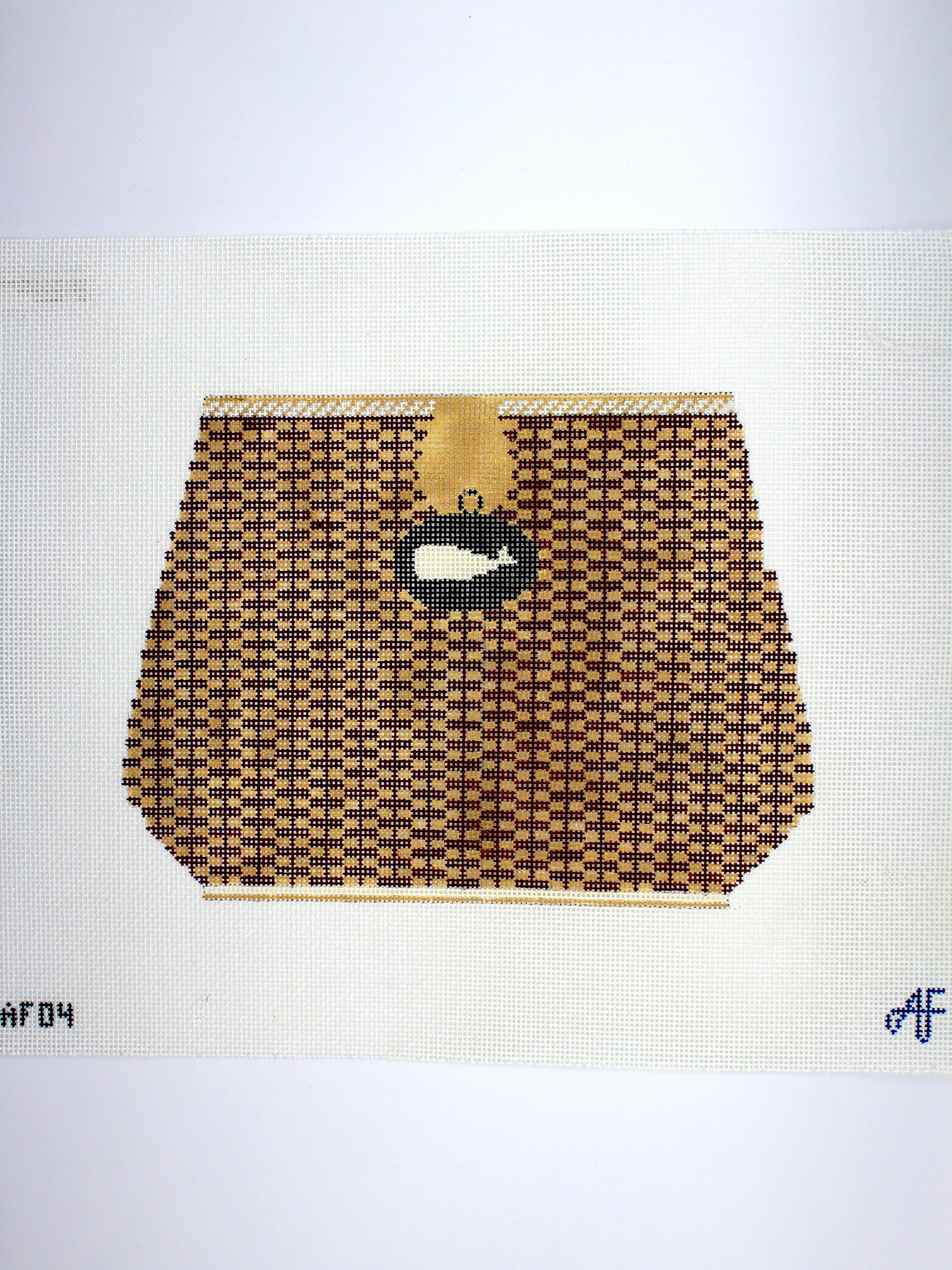 Whale Large Nantucket Basket Canvas