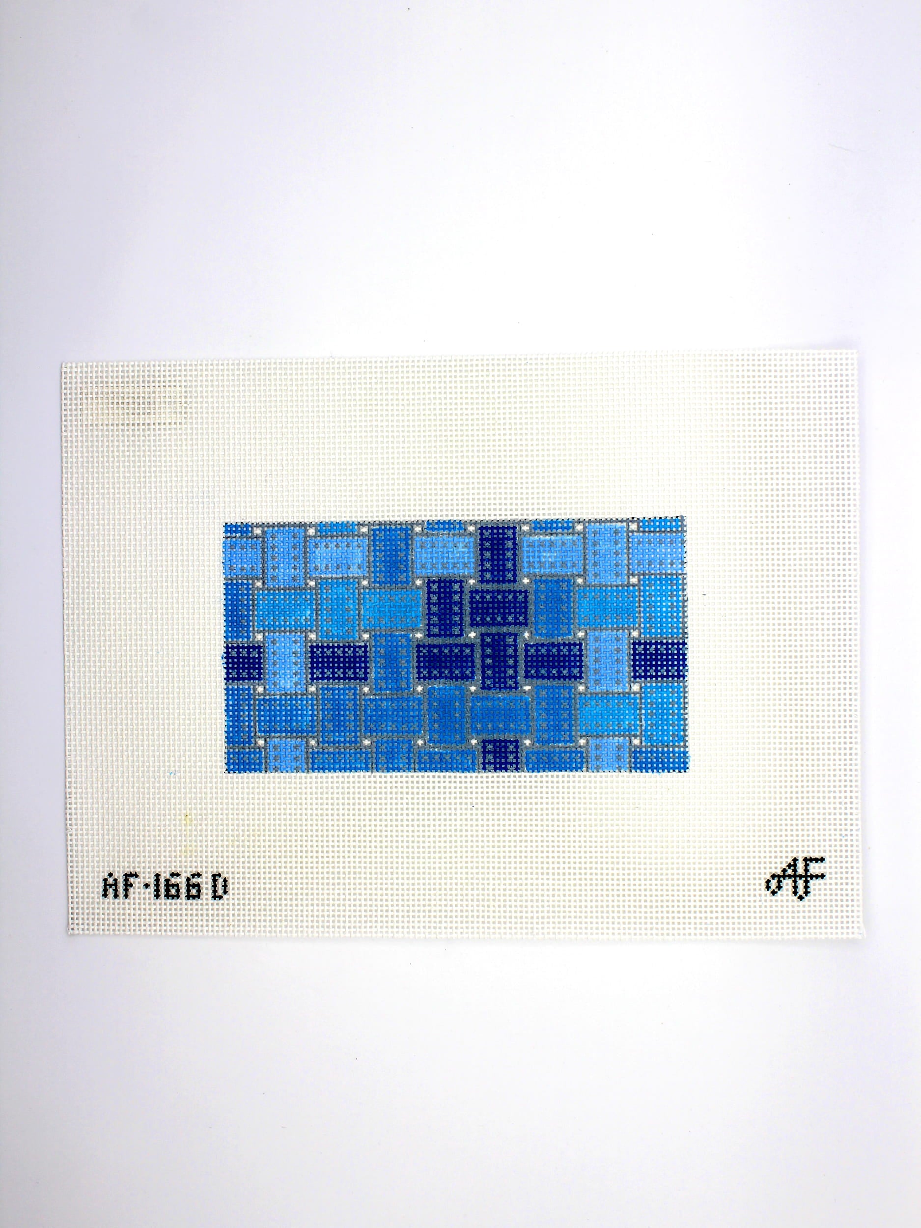 Ribbon Rectangular Insert - Denim Canvas