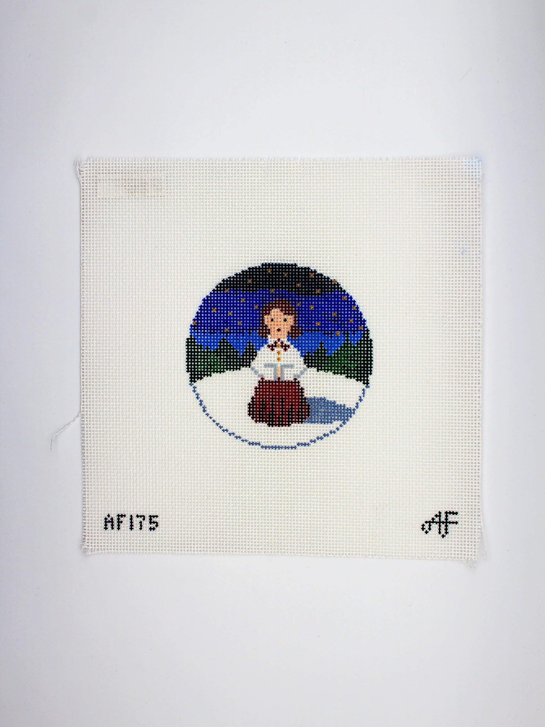 Caroler - Brown Hair Canvas