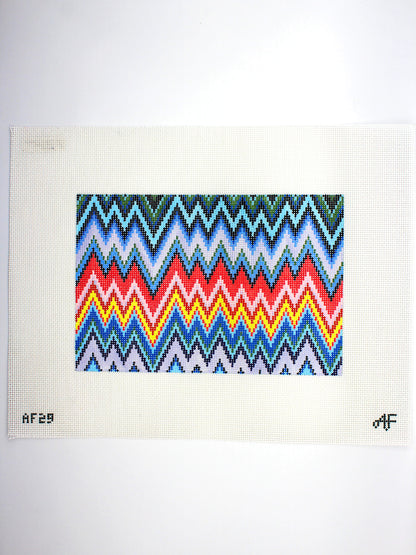 Zig Zag Clutch Canvas
