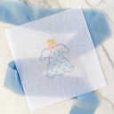 For Pete's Sake Pottery Angel - Blue Gingham Canvas