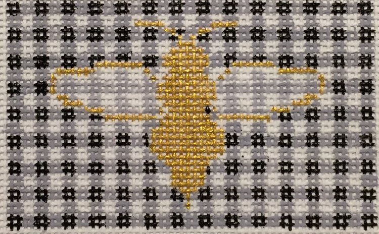 Bee & Gingham Insert Canvas