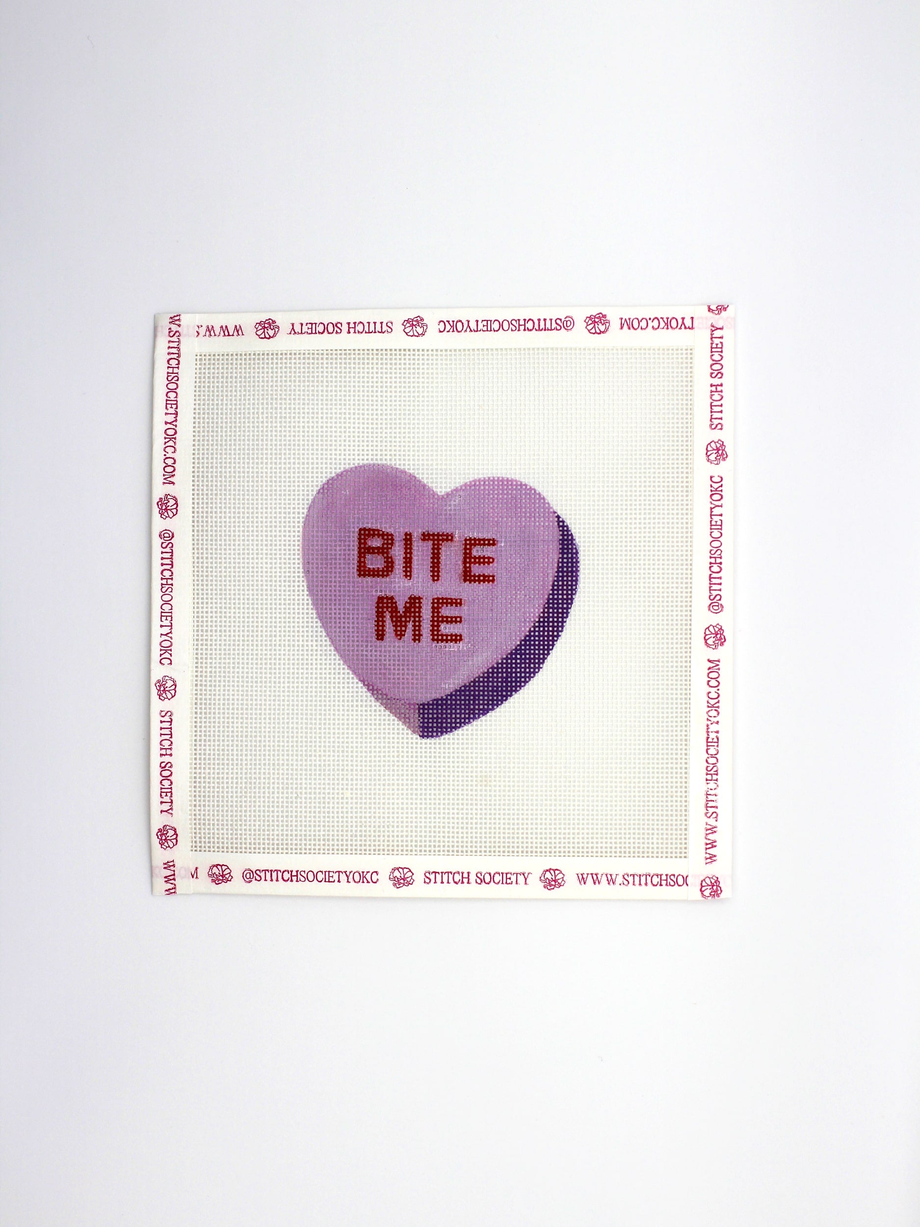 "Bite Me" Valentine's Heart Canvas