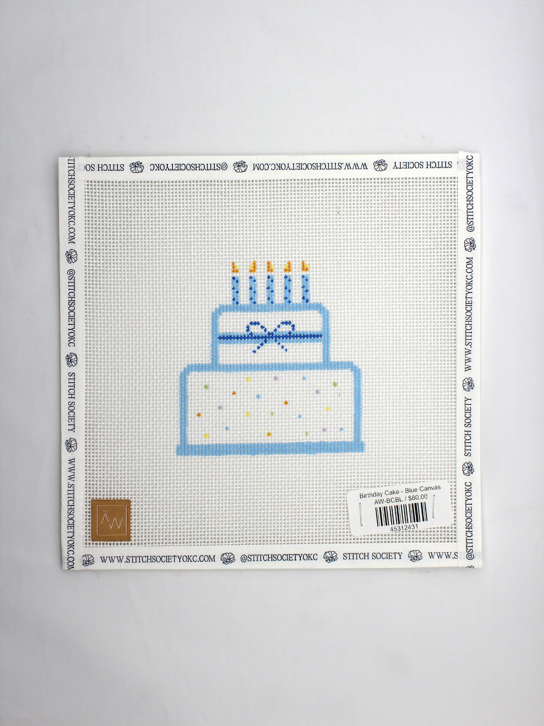 Birthday Cake - Blue Canvas