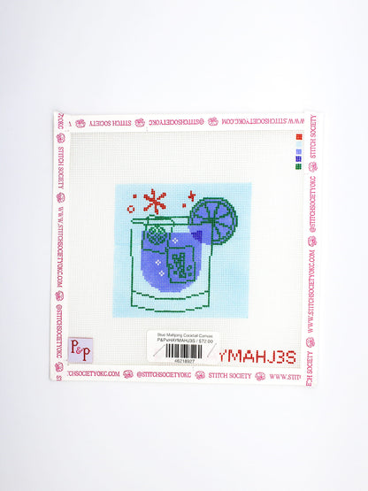 Blue Mahjong Cocktail Canvas