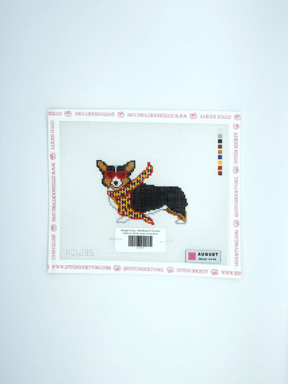 Bougie Corgi - Needlepoint Canvas