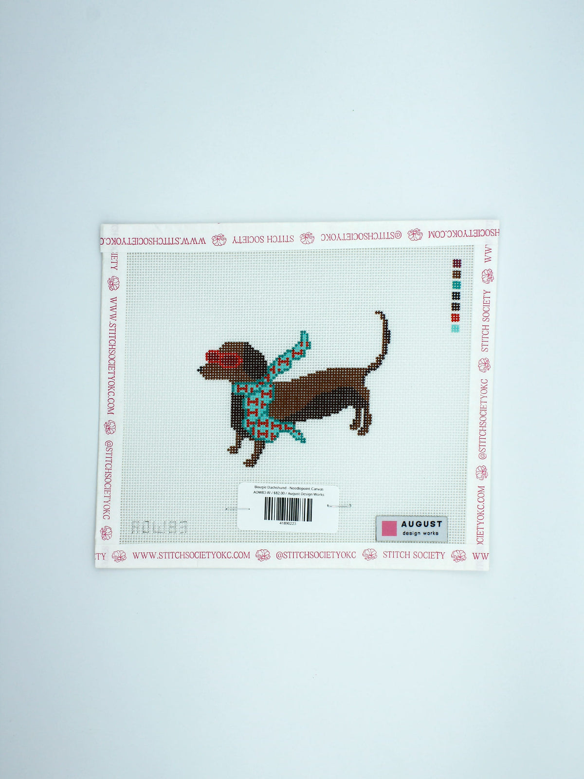 Bougie Dachshund - Needlepoint Canvas