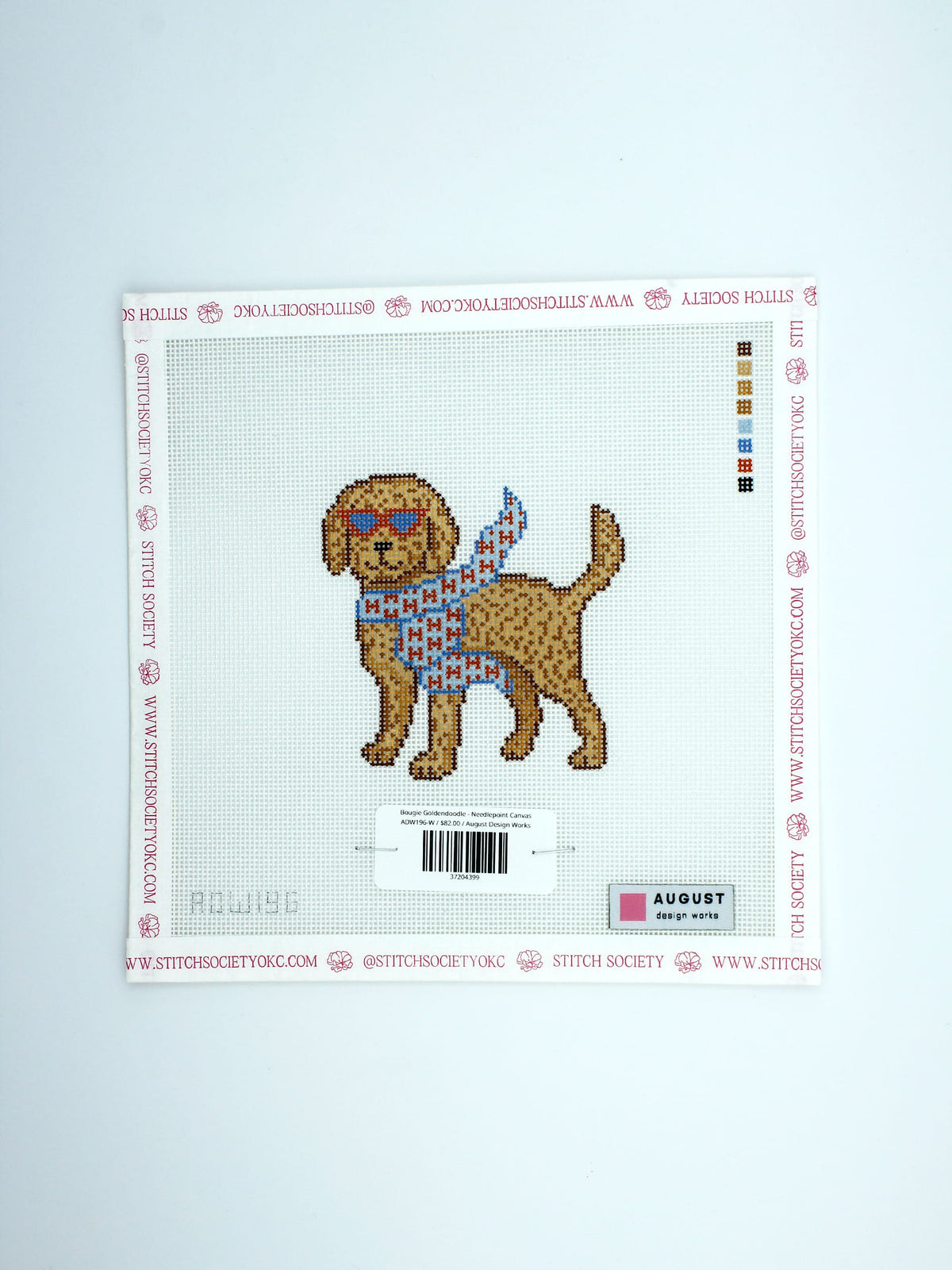 Bougie Goldendoodle - Needlepoint Canvas