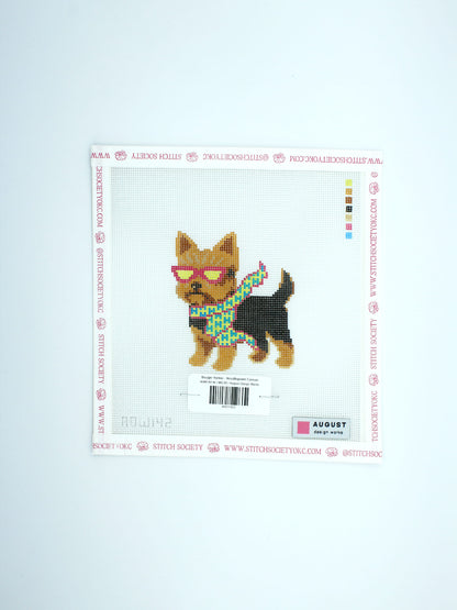 Bougie Yorkie - Needlepoint Canvas