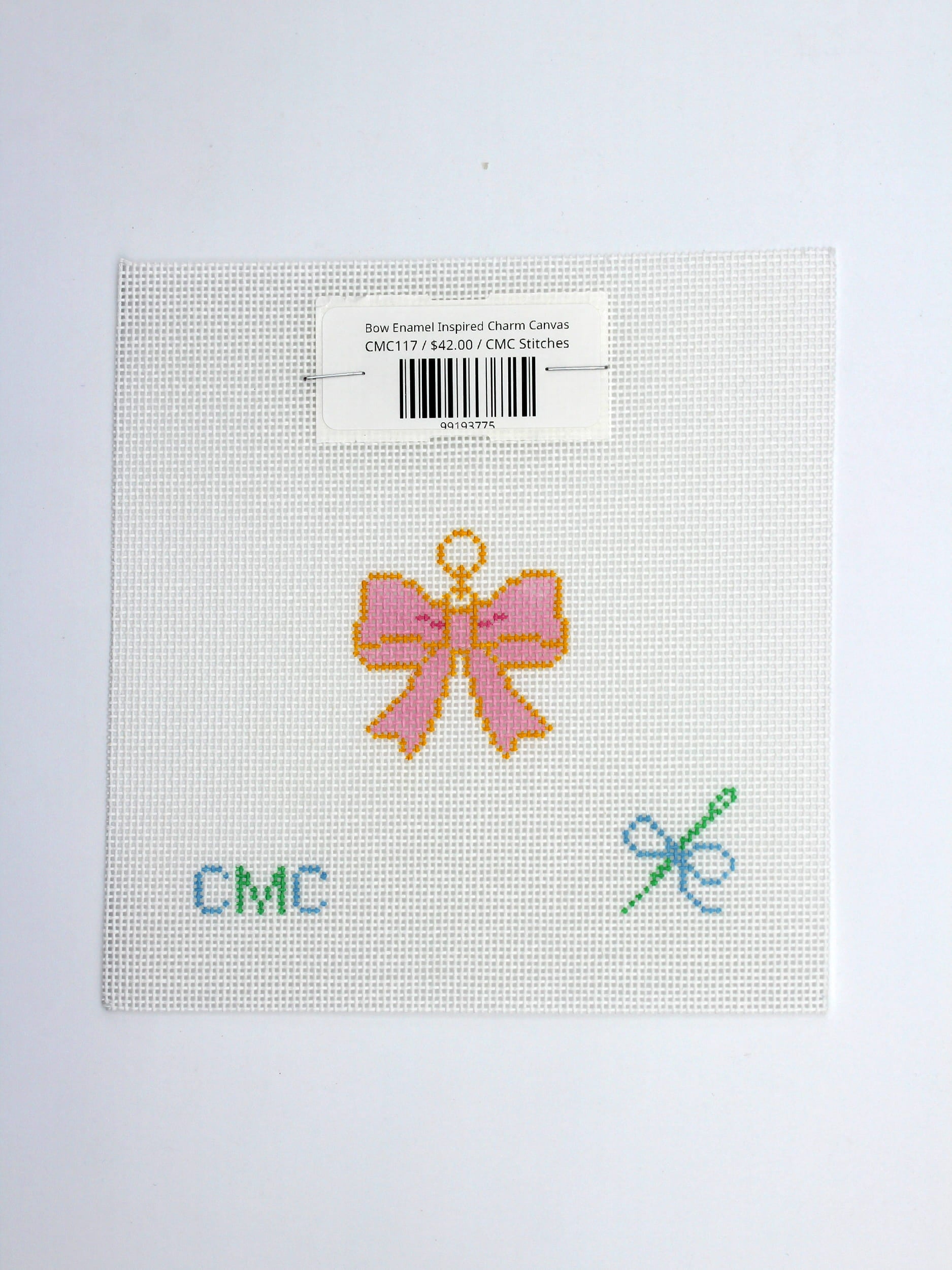 Bow Enamel Inspired Charm Canvas