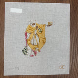 Bowing Wiseman-Mistletoe Canvas