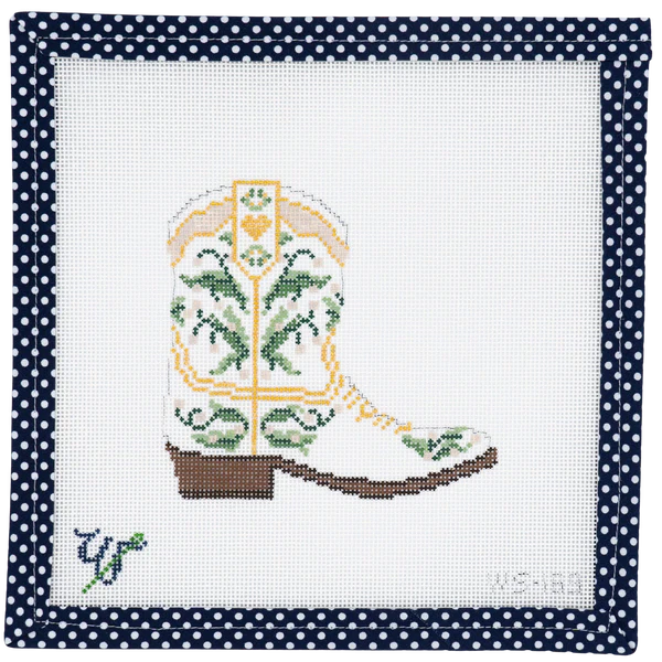 Bride Cowboy Boot Canvas