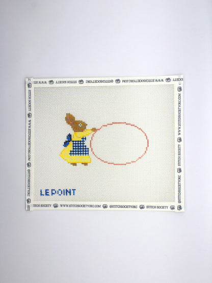 PINK BUNNY BASKET TAG