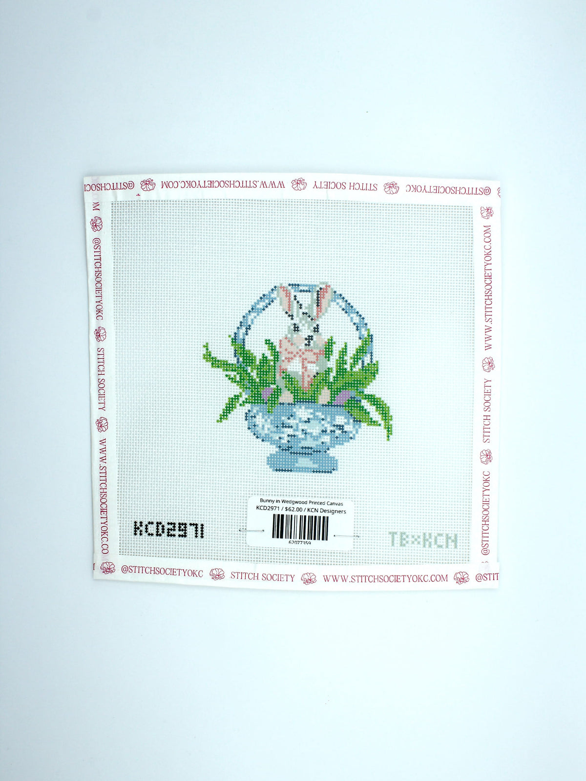Bunny in Wedgwood Printed Canvas