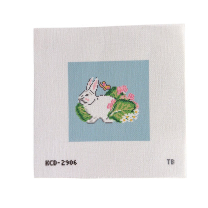 Bunny with Butterfly Printed Canvas