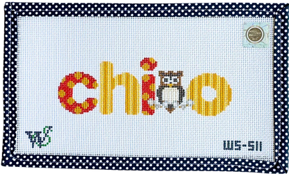 Chi Omega Dots & Stripes Canvas