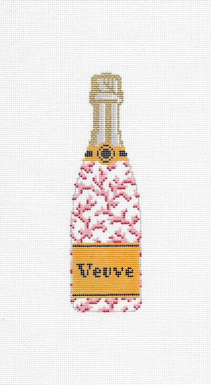 Veuve Bottle - Coral Canvas