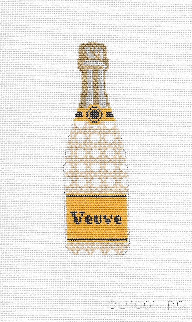 Veuve Bottle - Rattan Cane Canvas