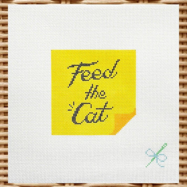 Feed the Cat Post-It Note