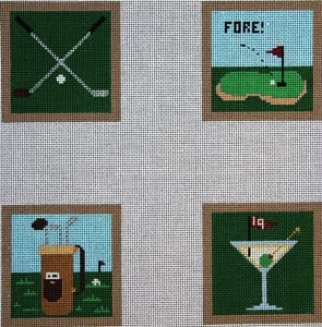 Golf Coasters Canvas
