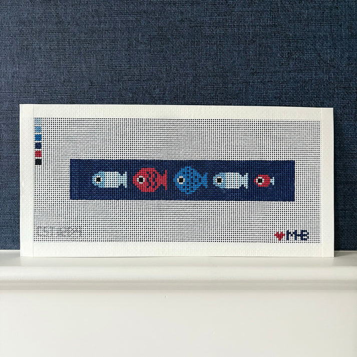 Just Keep Swimming (Navy) FOB Canvas